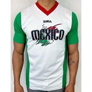 (VTG) XARA • Y2K Red/Green/White Classic Mexico Soccer Jersey